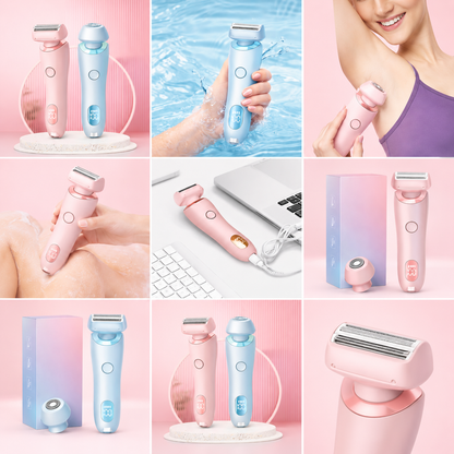 Rasoio Elettrico Donna 2 in 1 Ricaricabile