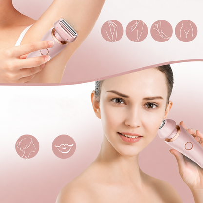 Rasoio Elettrico Donna 2 in 1 Ricaricabile
